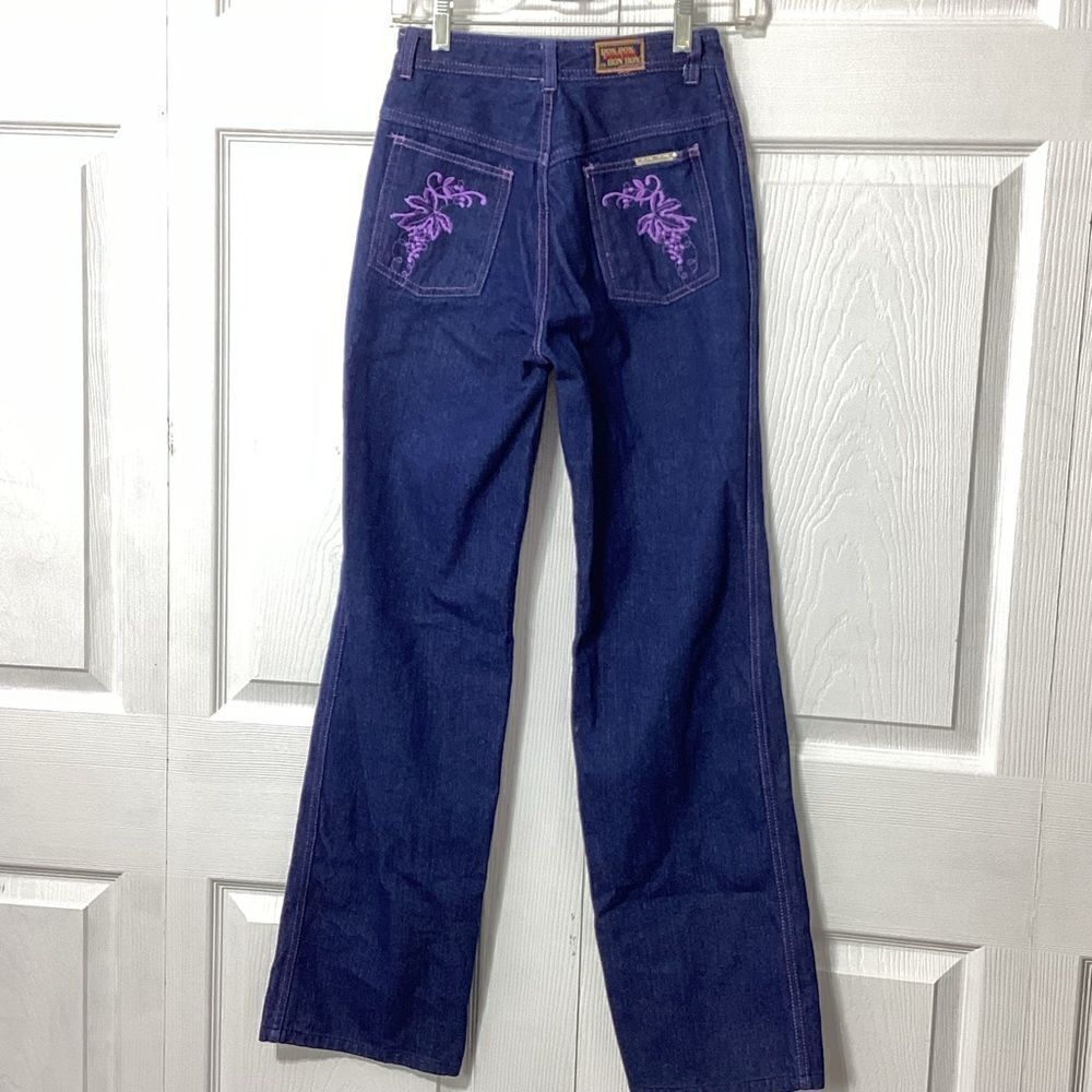 Vintage Bon Bon Jeans Embroidery Pockets Size 9